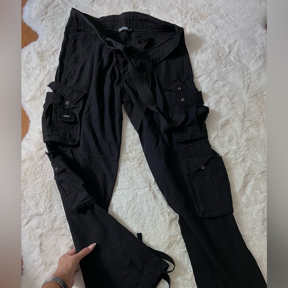 Babyboo black cargo pants. Never worn